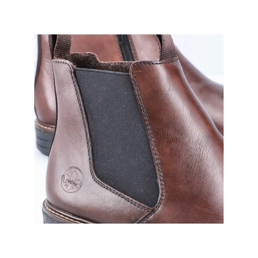 bottes marron à fermeture éclair pour homme rieker 33180-26