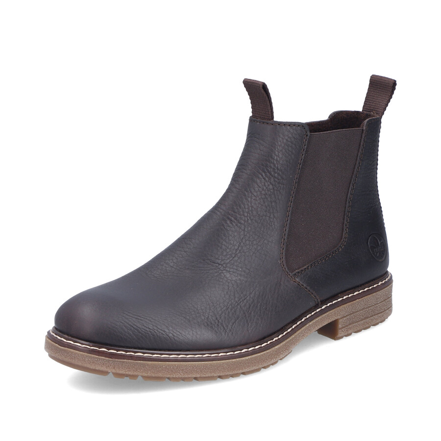 bottes marron à fermeture éclair pour homme rieker 33180-27