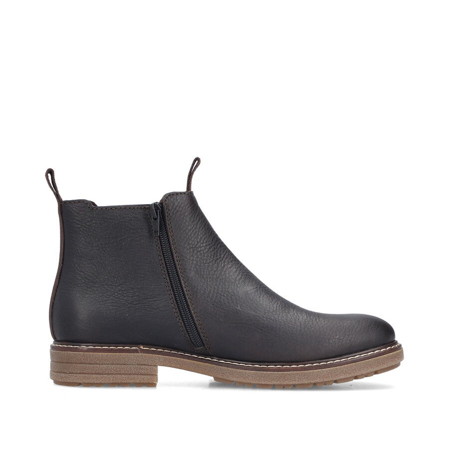 bottes marron à fermeture éclair pour homme rieker 33180-27