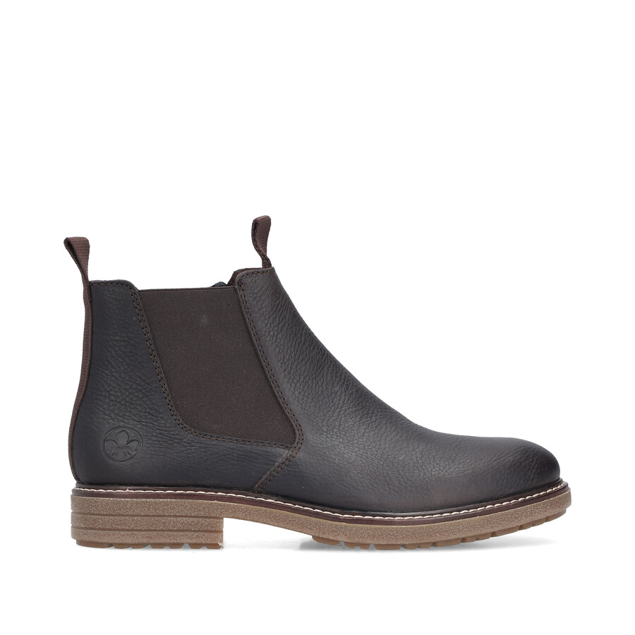 bottes marron à fermeture éclair pour homme rieker 33180-27