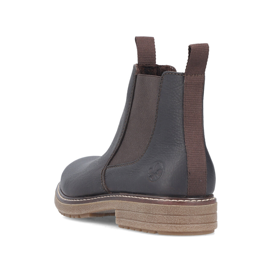 bottes marron à fermeture éclair pour homme rieker 33180-27