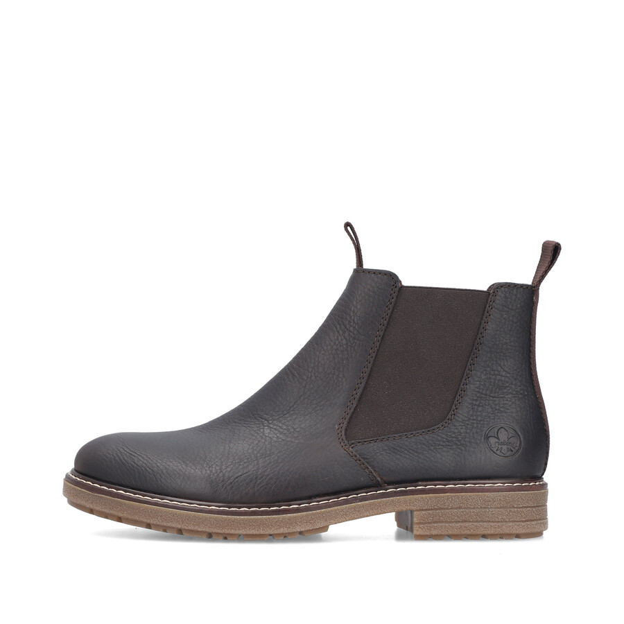 bottes marron à fermeture éclair pour homme rieker 33180-27