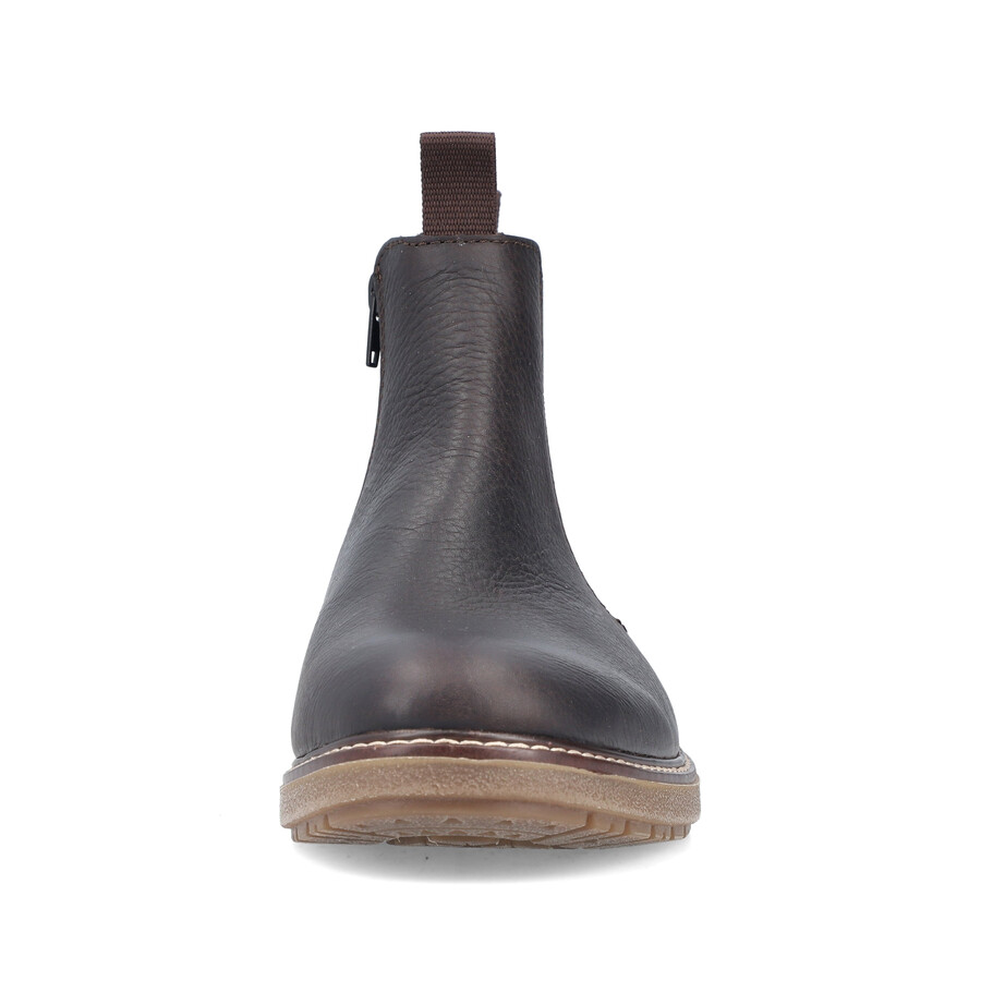 bottes marron à fermeture éclair pour homme rieker 33180-27