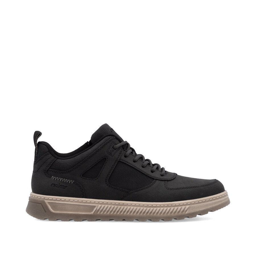 bottes noires à fermeture éclair pour hommes rieker 37004-00