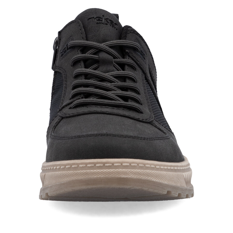 bottes noires à fermeture éclair pour hommes rieker 37004-00
