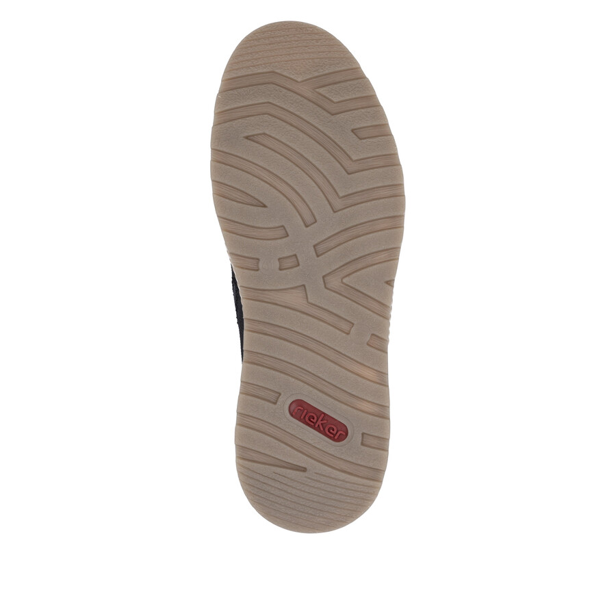 bottes noires à fermeture éclair pour hommes rieker 37004-00