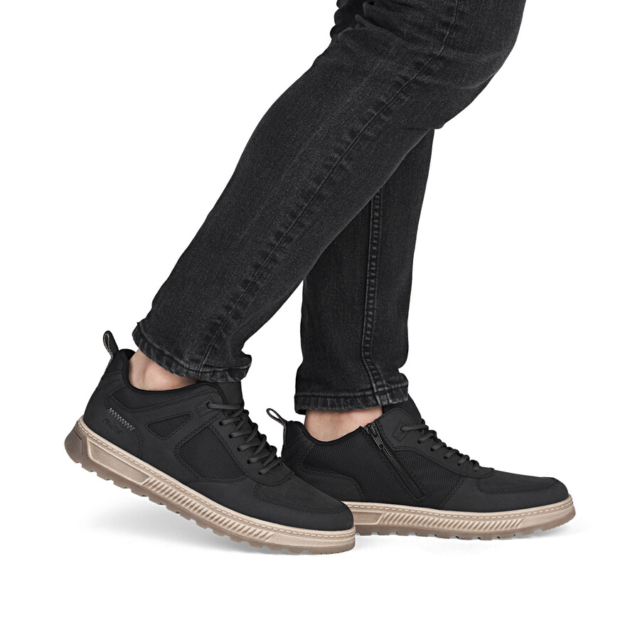 bottes noires à fermeture éclair pour hommes rieker 37004-00