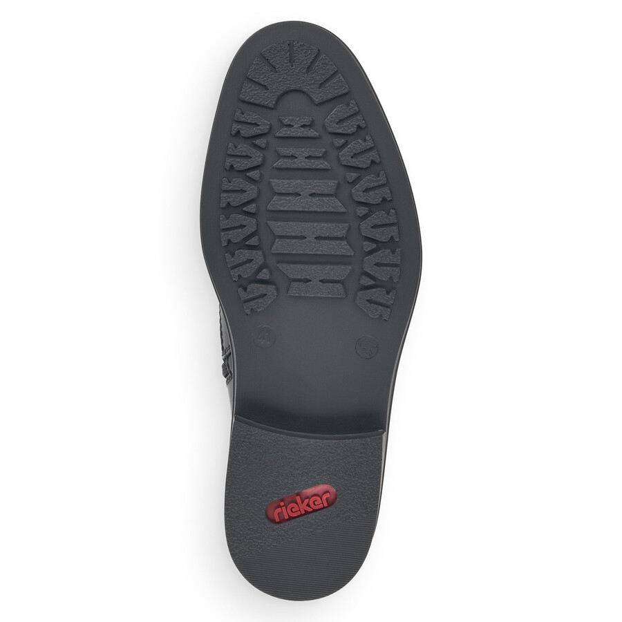 bottes noires à fermeture éclair pour hommes rieker 37662-00