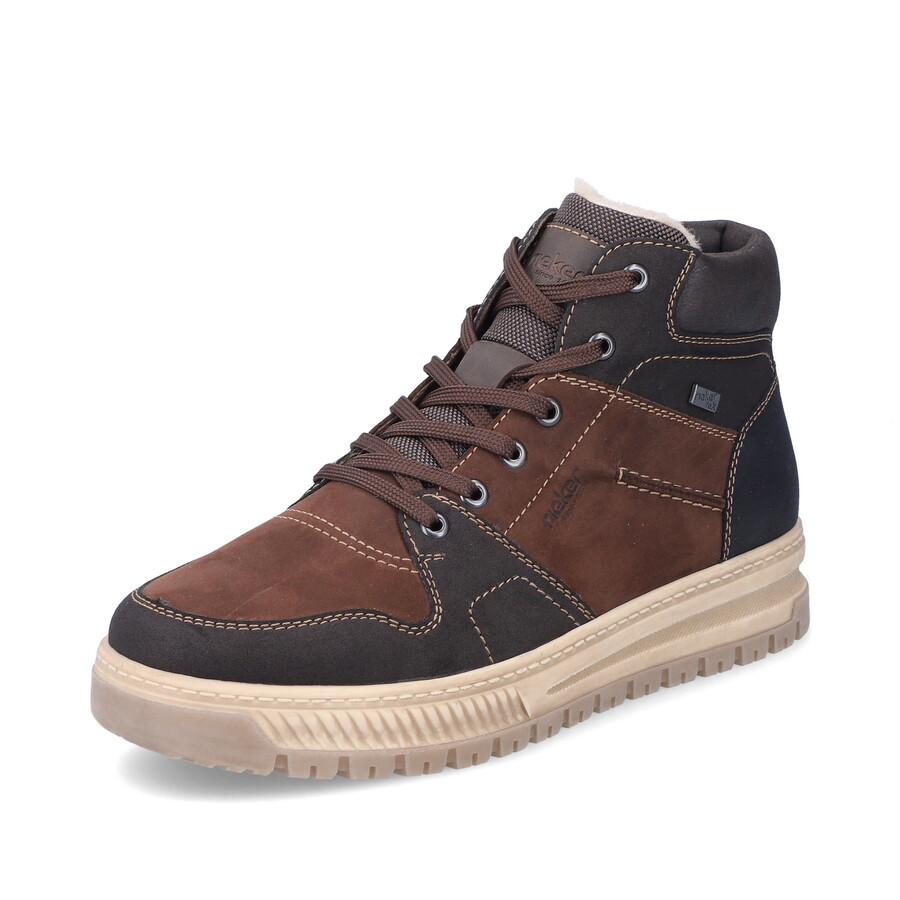 bottes marron à fermeture éclair pour homme rieker 38540-25