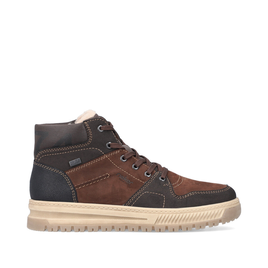 bottes marron à fermeture éclair pour homme rieker 38540-25