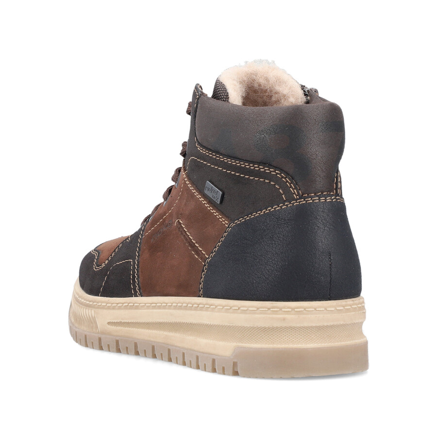 bottes marron à fermeture éclair pour homme rieker 38540-25
