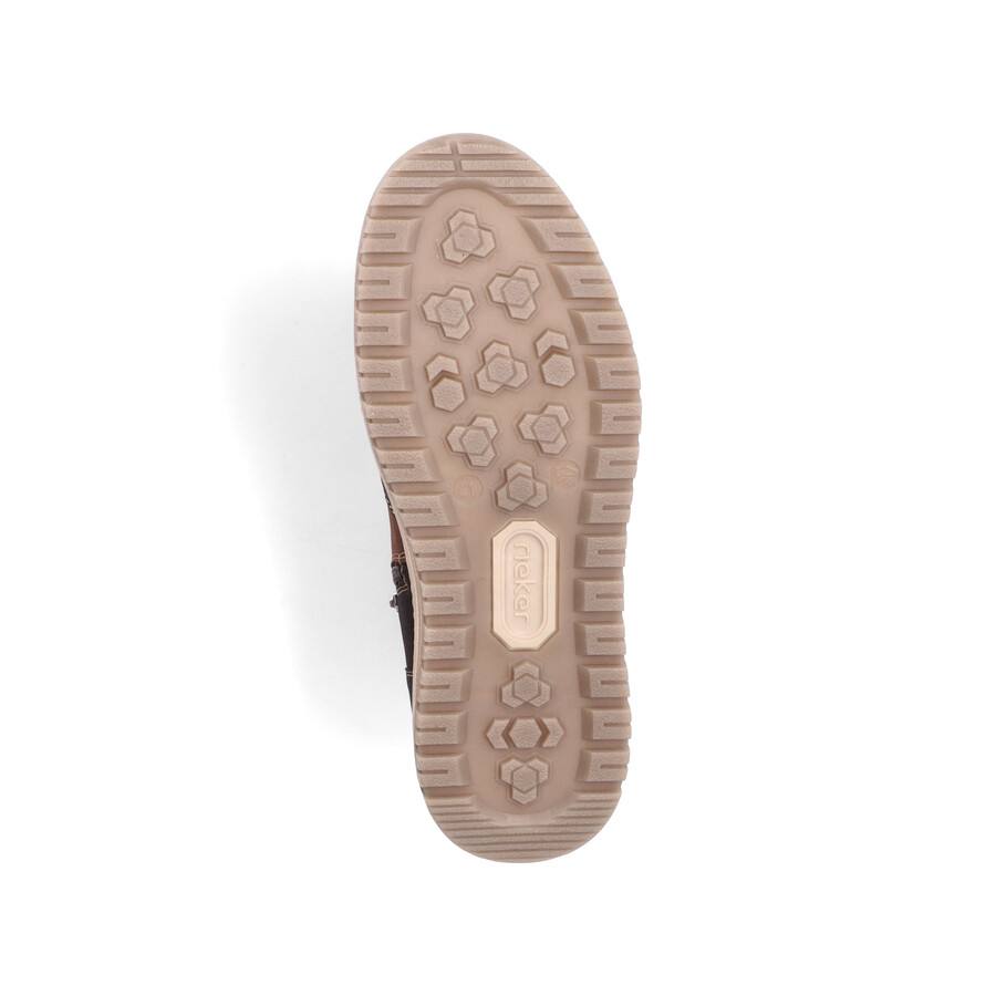 bottes marron à fermeture éclair pour homme rieker 38540-25