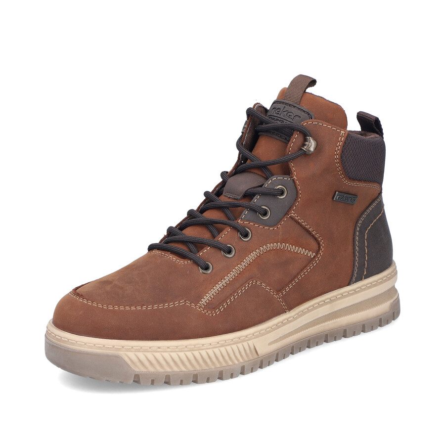 bottes marron à fermeture éclair pour homme rieker 38554-22
