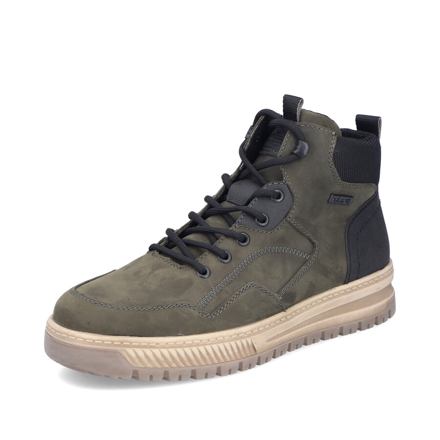 bottes vertes à fermeture éclair pour hommes rieker 38554-54