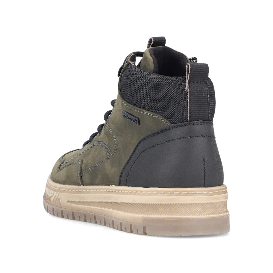 bottes vertes à fermeture éclair pour hommes rieker 38554-54