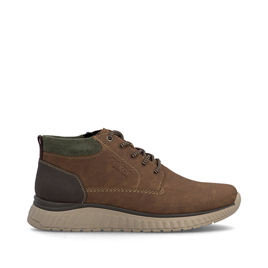 bottes marron à fermeture éclair pour hommes rieker b0603-24