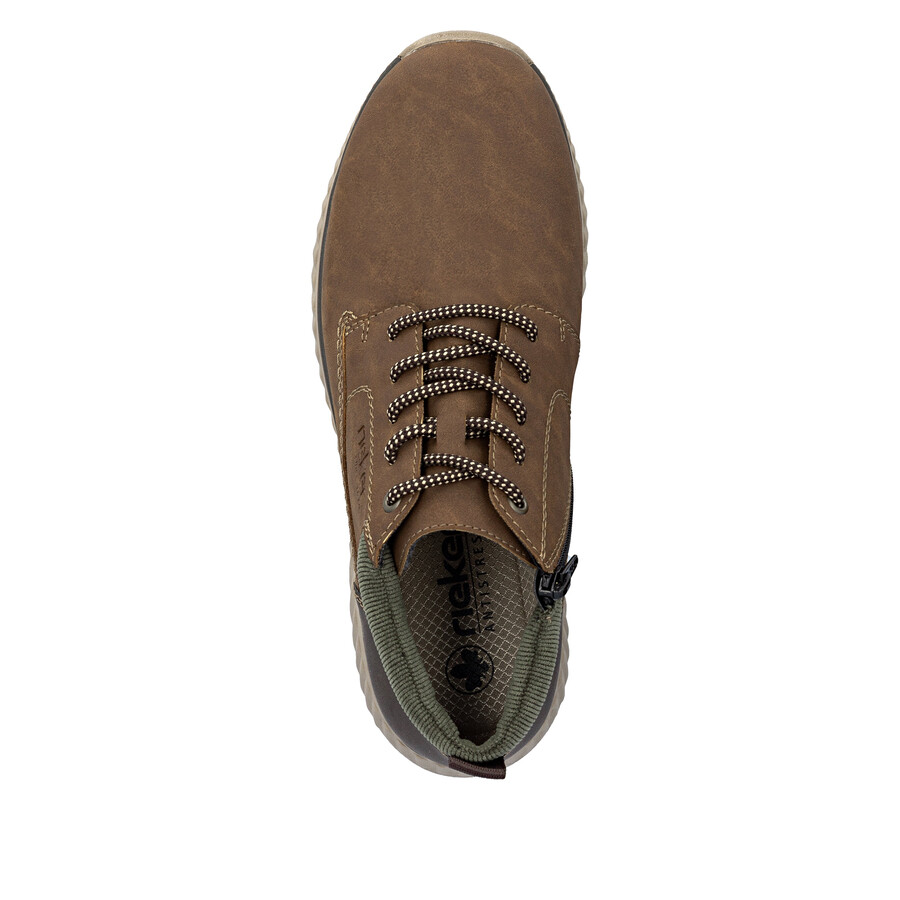 bottes marron à fermeture éclair pour hommes rieker b0603-24