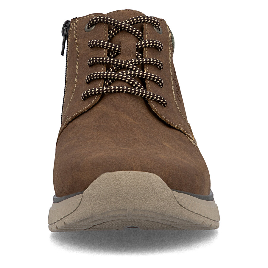 bottes marron à fermeture éclair pour hommes rieker b0603-24