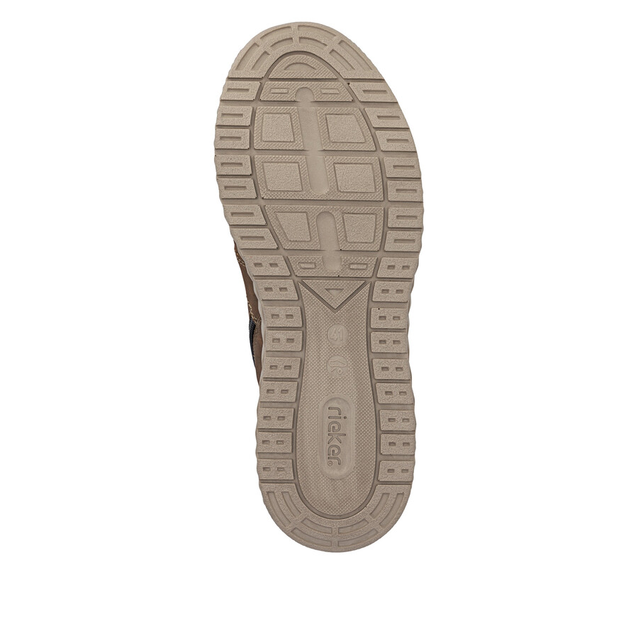 bottes marron à fermeture éclair pour hommes rieker b0603-24