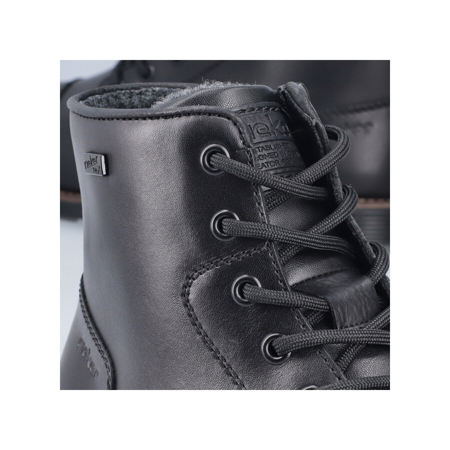 bottes noires à fermeture éclair pour hommes rieker f4546-00