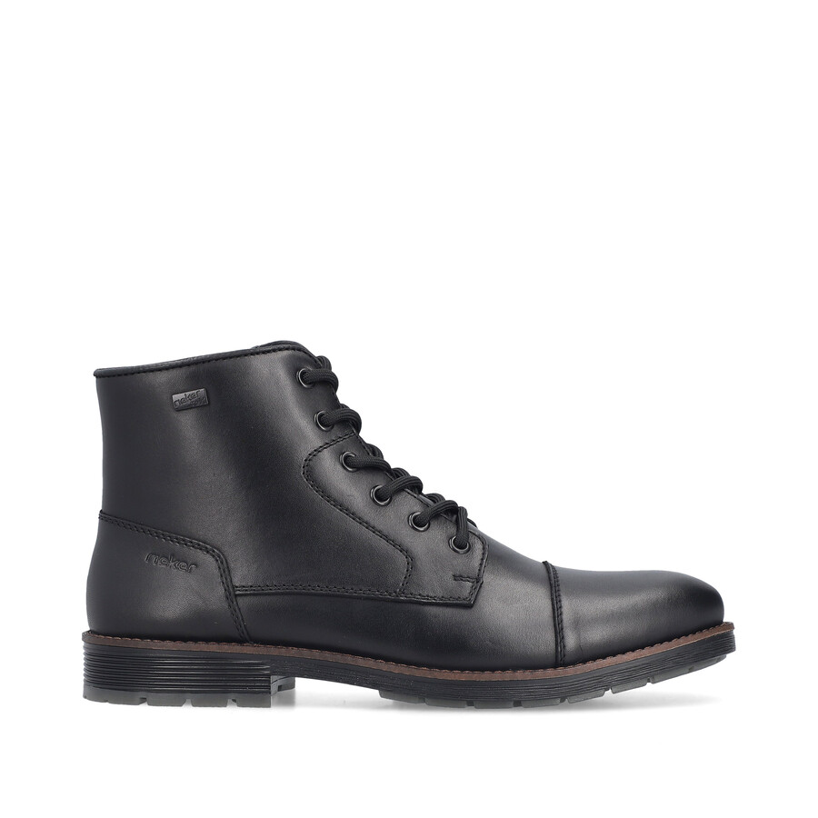 bottes noires à fermeture éclair pour hommes rieker f4546-00