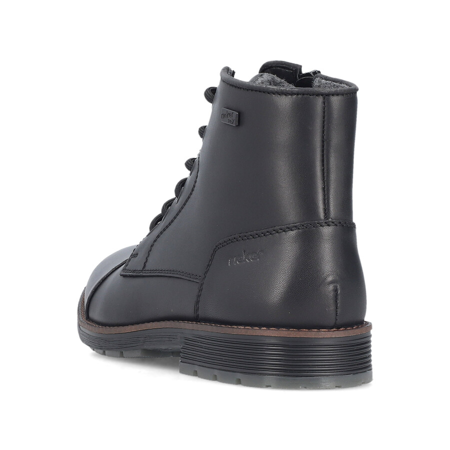 bottes noires à fermeture éclair pour hommes rieker f4546-00