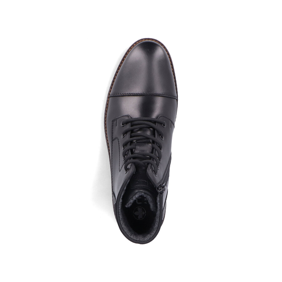 bottes noires à fermeture éclair pour hommes rieker f4546-00