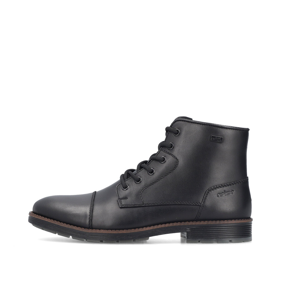 bottes noires à fermeture éclair pour hommes rieker f4546-00
