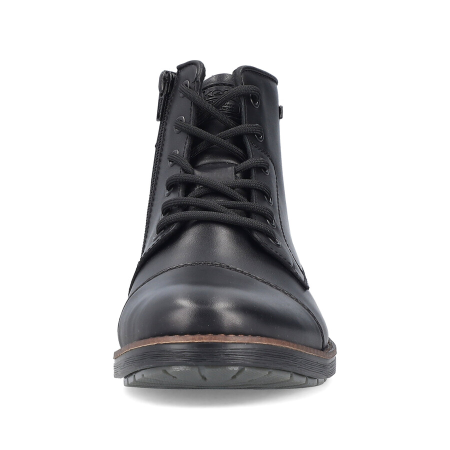 bottes noires à fermeture éclair pour hommes rieker f4546-00