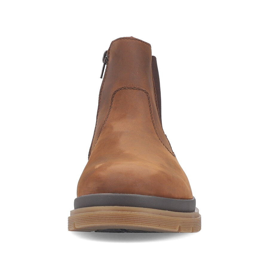 bottes marron à fermeture éclair pour homme rieker f7051-23