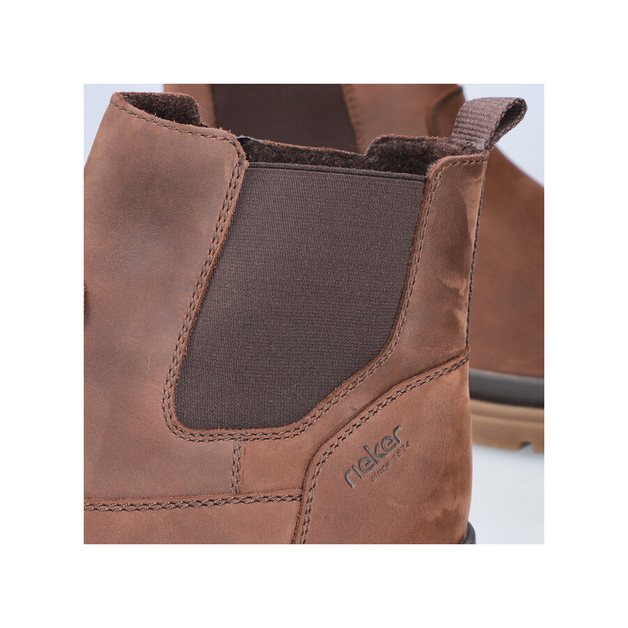 bottes marron à fermeture éclair pour homme rieker f7051-23
