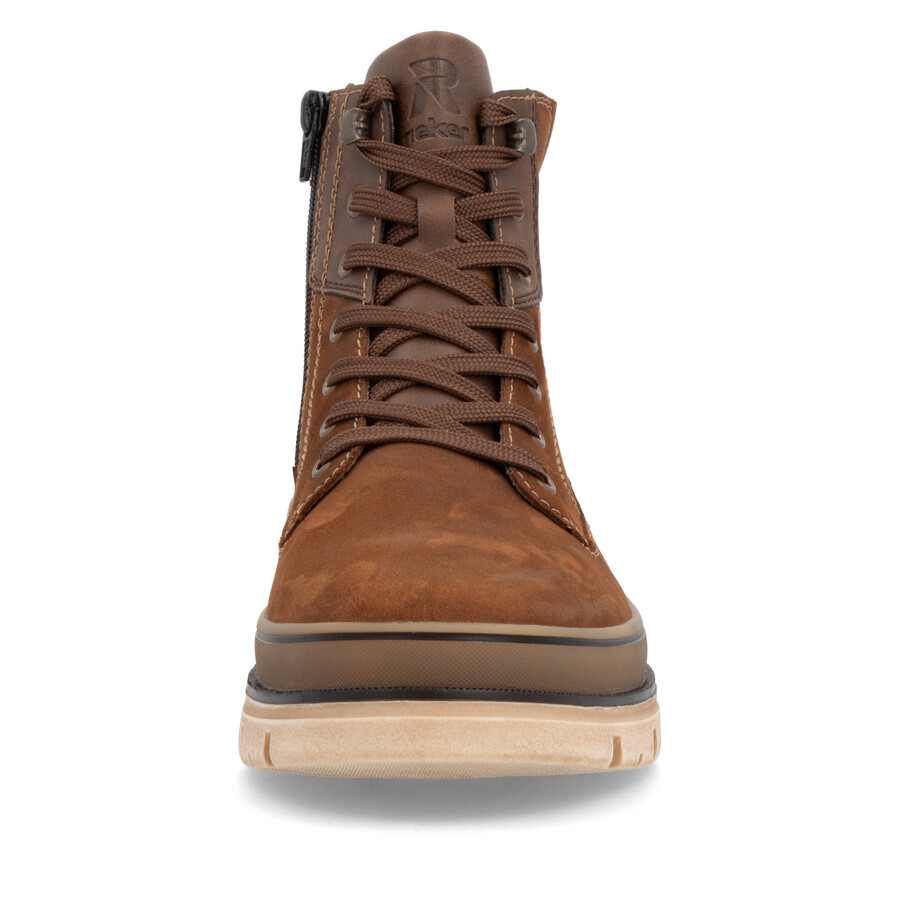 bottes marron à fermeture éclair pour homme rieker sport u1273-22
