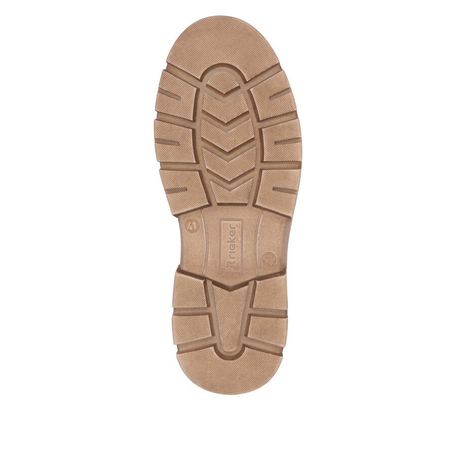 bottes marron à fermeture éclair pour homme rieker sport u1273-22