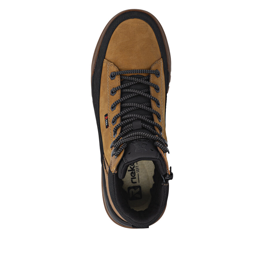 bottes jaunes à fermeture éclair pour hommes rieker sport u1571-68