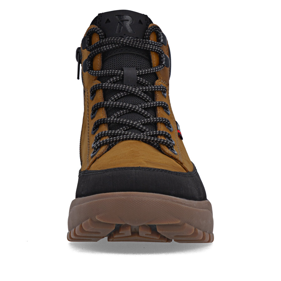 bottes jaunes à fermeture éclair pour hommes rieker sport u1571-68