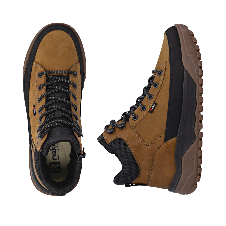 bottes jaunes à fermeture éclair pour hommes rieker sport u1571-68
