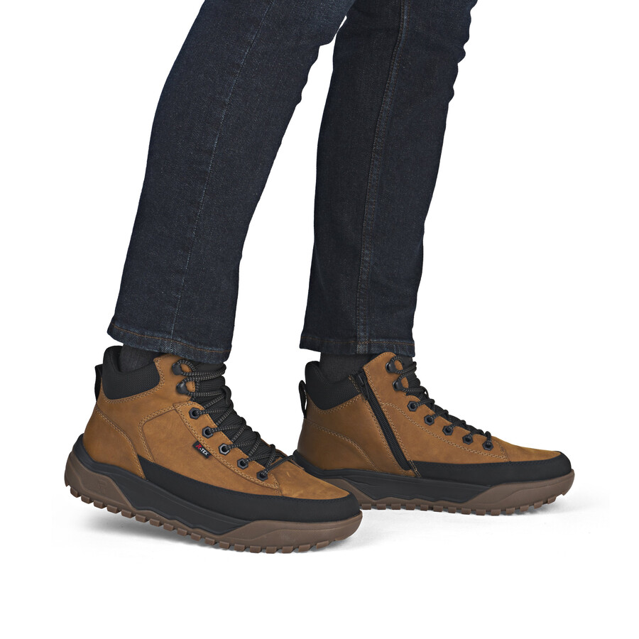 bottes jaunes à fermeture éclair pour hommes rieker sport u1571-68
