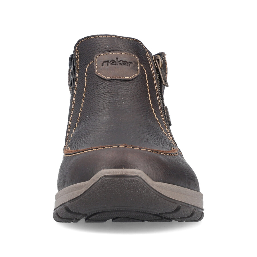 bottes marron à fermeture éclair pour homme rieker 03660-25