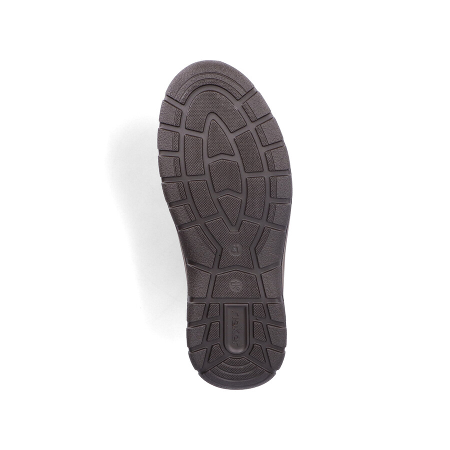 bottes marron à fermeture éclair pour homme rieker 03660-25
