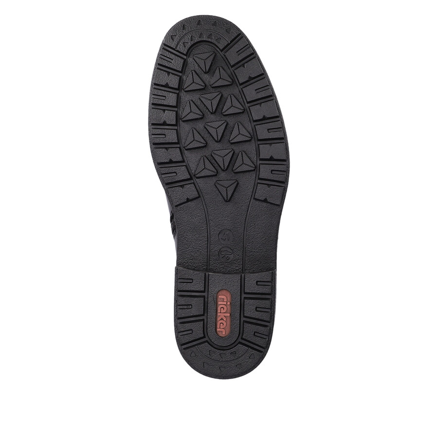 bottes noires à fermeture éclair pour hommes rieker 33180-00