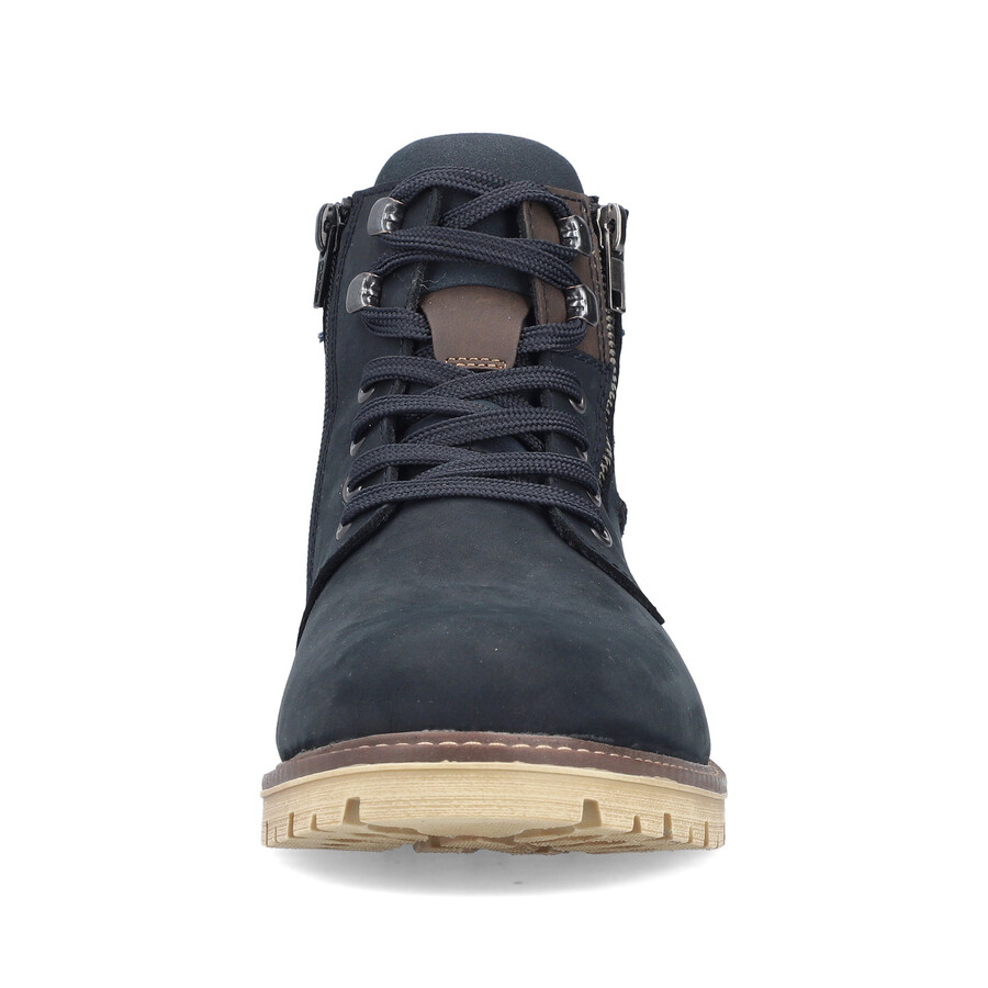 bottes bleues à fermeture éclair pour hommes rieker f3610-14