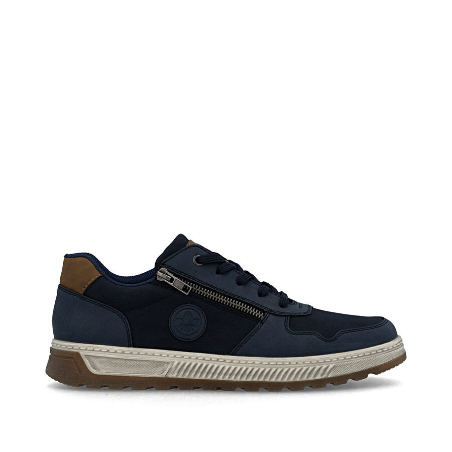 chaussures bleues à fermeture éclair pour hommes rieker 37029-14