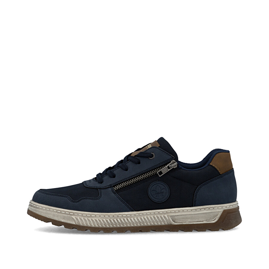 chaussures bleues à fermeture éclair pour hommes rieker 37029-14