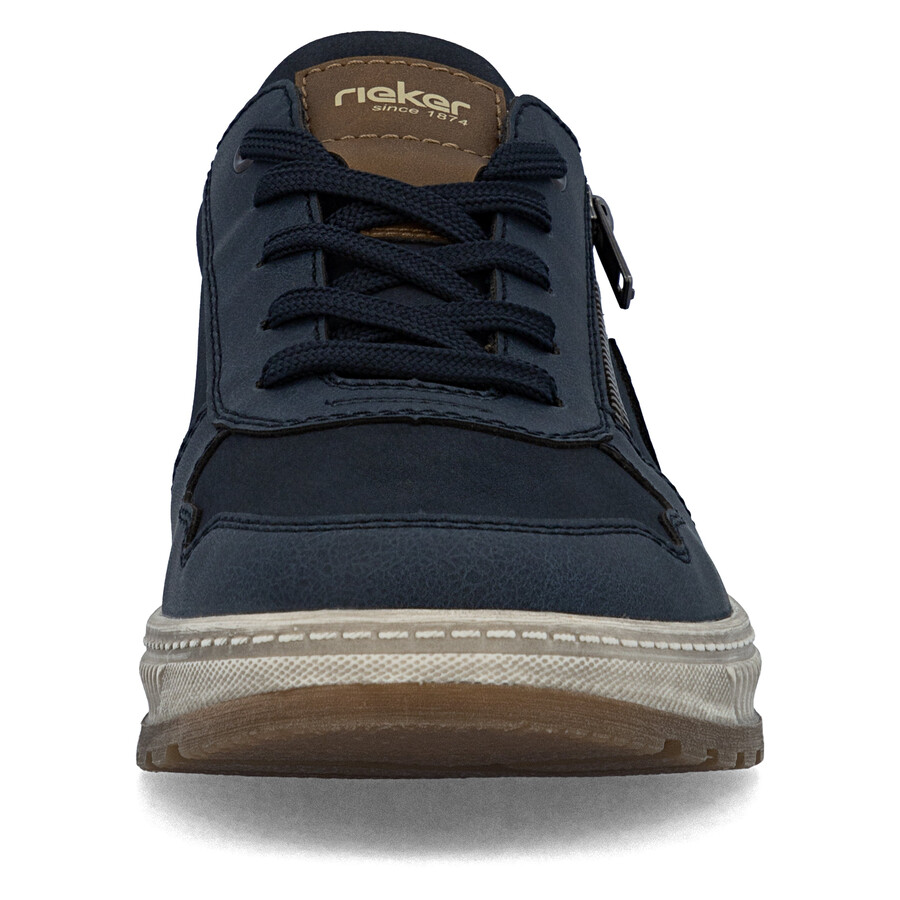 chaussures bleues à fermeture éclair pour hommes rieker 37029-14