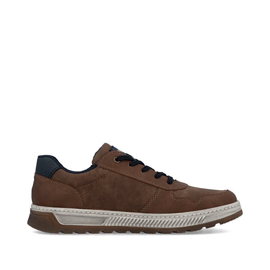 chaussures marron à fermeture éclair pour hommes rieker 37029-24