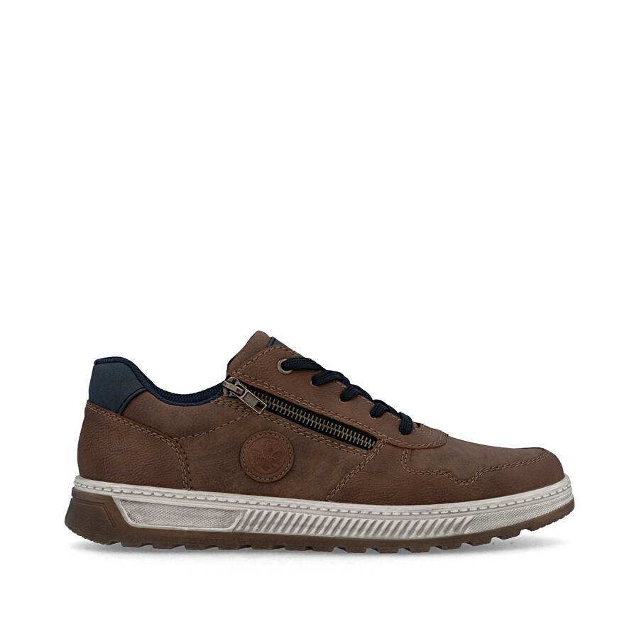 chaussures marron à fermeture éclair pour hommes rieker 37029-24