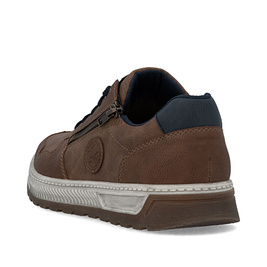 chaussures marron à fermeture éclair pour hommes rieker 37029-24