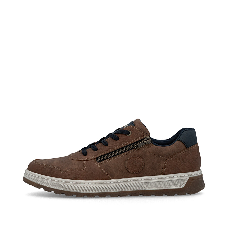 chaussures marron à fermeture éclair pour hommes rieker 37029-24