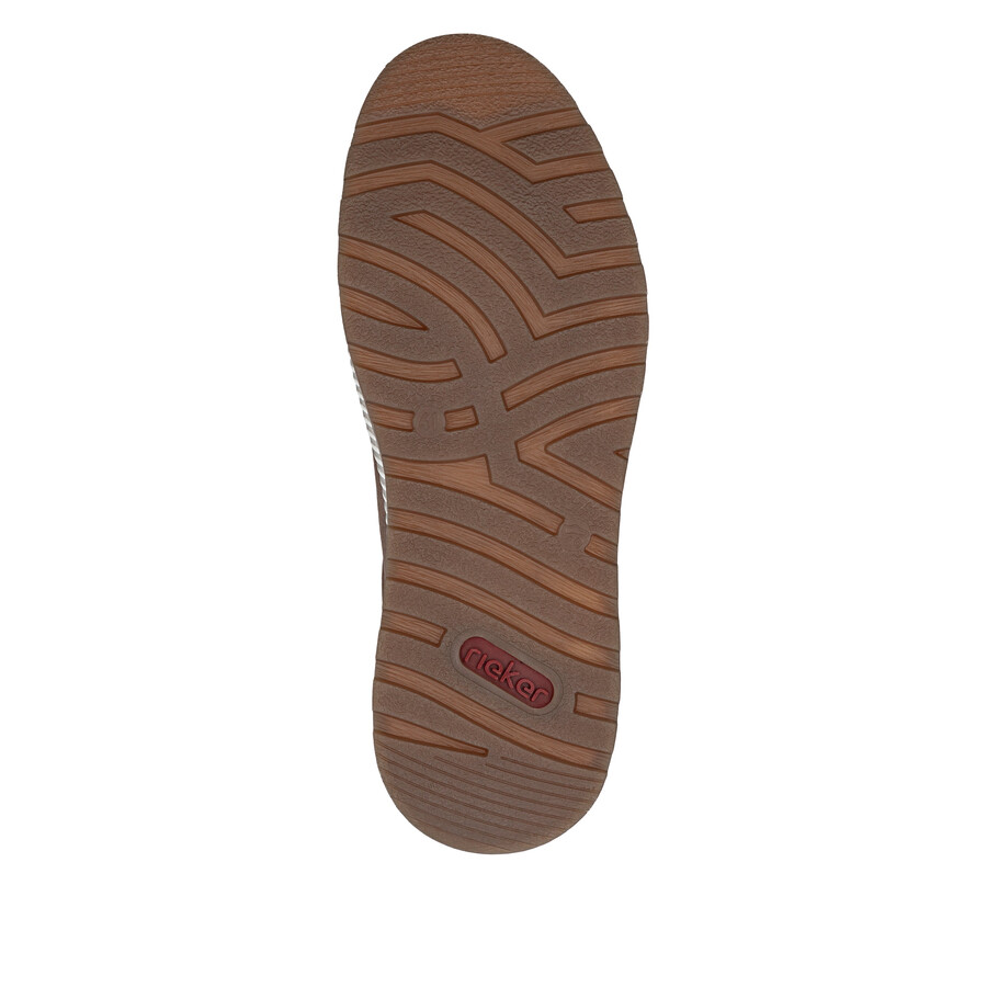 chaussures marron à fermeture éclair pour hommes rieker 37029-24