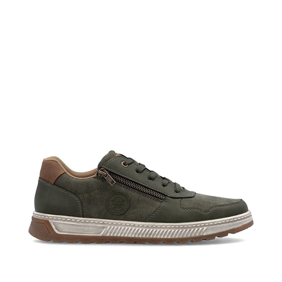 chaussures vertes à fermeture éclair pour hommes rieker 37029-52